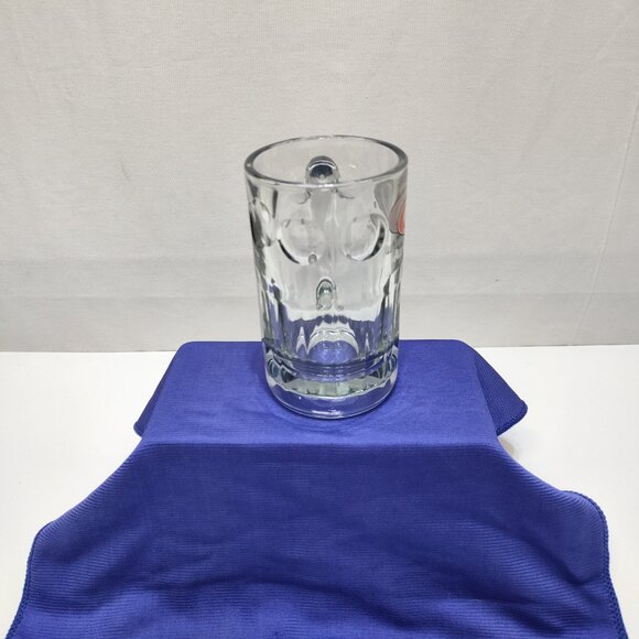 A&W Root Beer Glass Mug All American Food Logo 6" Tall Heavy Clear Glass Vintage - Picture 3 of 8